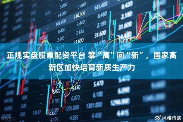 正规实盘股票配资平台 攀“高”向“新”，国家高新区加快培育新质生产力